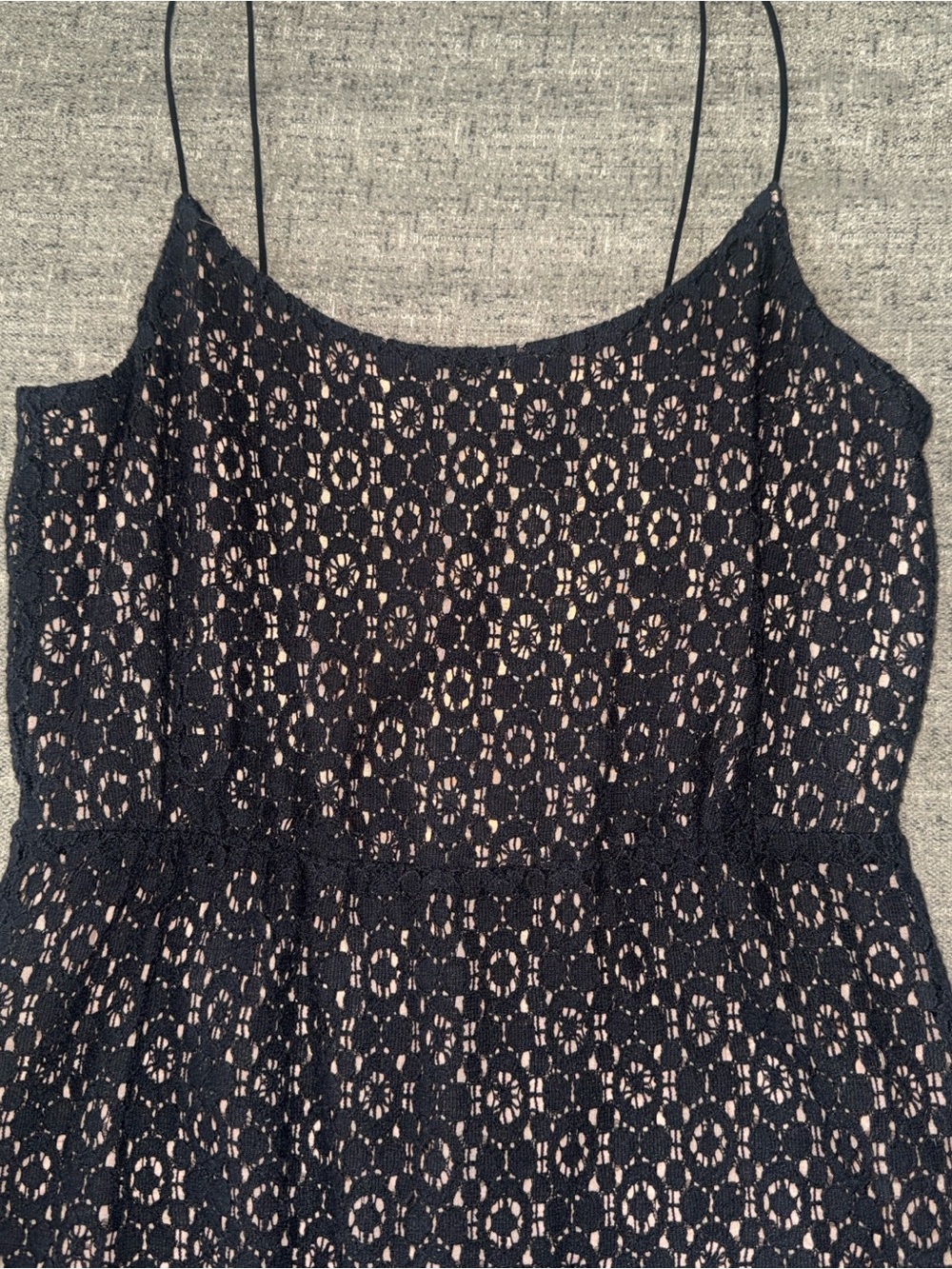 J. Crew Black Lace Camisole with Spaghetti Straps
